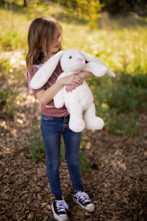 Zajačik plyšový krémový 41 cm