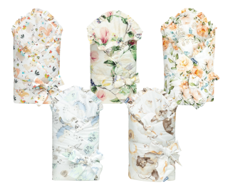 Zavinovačka pre bábätko s volánikom 75 x75 cm Sensillo