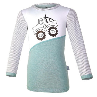 Tričko šmyk STAVITEL DR Outlast® Lišajník melír-auto - Veľ. 128