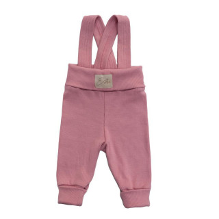 Rastúce rebrované nohavice s trakmi Cherry shake Ružová Esito