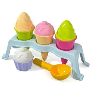 Tvorítka na piesok - zmrzlina v stojane Androni