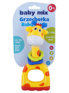 Detská hrkálka Baby Mix žltá žirafa