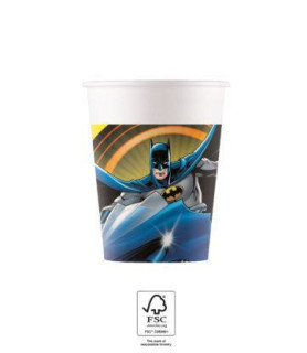 Tégliky papierové EKO - Batman 200 ml/8 ks