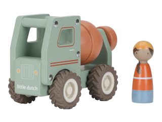 Nákladiak s miešačkou drevený Little Dutch