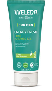 3 v 1 Shower Gél For Men Energy Fresh 200 ml Weleda