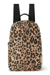 Cotton Mini Backpack Brown Leopard Studio Noos