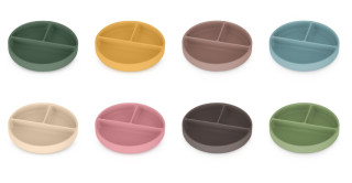 Tanierik silikónový deliaci okrúhly Take&Match 6 m+ Petite & Mars