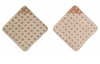 Osuška s kapucňou froté 75 x 75 cm Jacquard Jollein