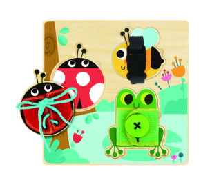 Drevená hracia doska zvieratká Aktivity Board