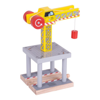 Veľký žeriav žltý Bigjigs Rail