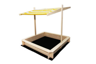 Pieskovisko drevené so strieškou 120 x120 x120 cm