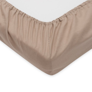 Bavlnená prestieradlo do postieľky 120 x 60 cm cappuccino New Baby