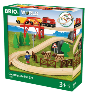 Vlaková sada s vidieckou krajinou Brio