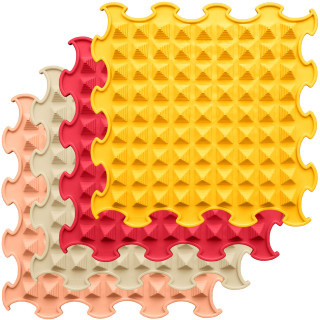 Masážne ortopedické podložky Malé pyramídy - mäkké