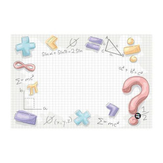 Podložka na stôl PP 60x40 cm Math