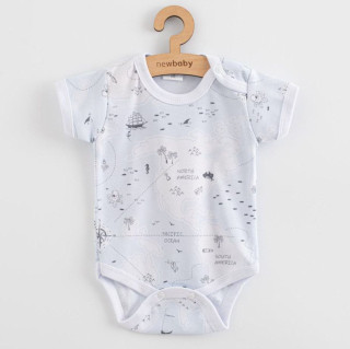 Dojčenské body s krátkym rukávom ocean New Baby For Babies