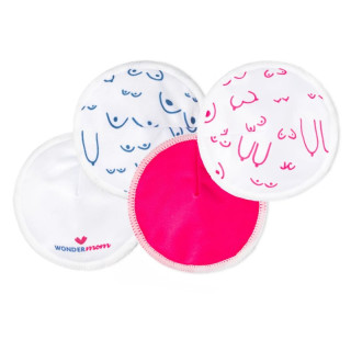 Prateľné bambusové vložky do podprsenky 8 ks Wondermom