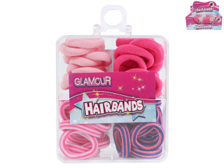 Gumičky do vlasov 12 ks Glamour
