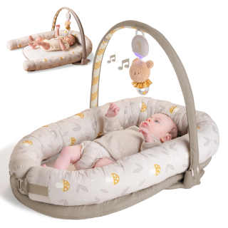 Hniezdo pre bábätko s hrazdou Little Explorer Taf Toys