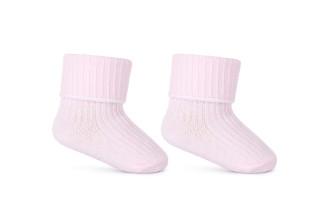 Dojčenské ponožky vyhrňovacie ružové Be Snazzy