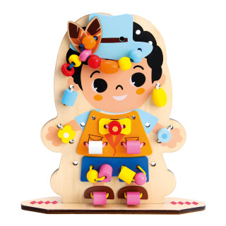 Zábavné obliekanie navliekanie 60 dielikov