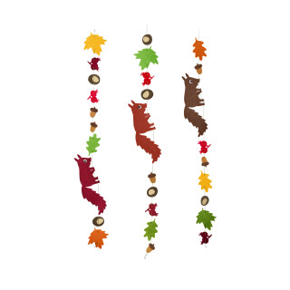 Kreatívna sada Prvá navliekanie plstená girlanda Veverka Haba