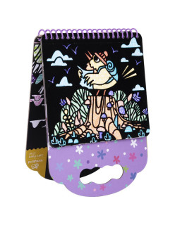 Zamatové omaľovánky Zvieratká 6 obrázkov 8 fixiek Tookyland