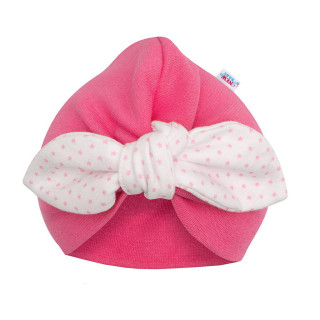 Dievčenská čiapočka turban New Baby For Girls dots