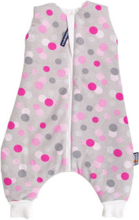 Letný spací vak s nožičkami bambus šedý s bodkami Kaarsgaren