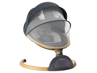 Hojdacie lehátko elektrické Ashlee Dark Grey KikkaBoo