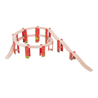 Viacúrovňový set koľají Bigjigs Rail