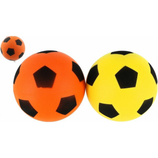 Lopta penová futbalová 21 cm 2 farby v sieťke