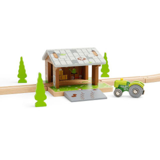 Stodola na koľajniciach Bigjigs Rail