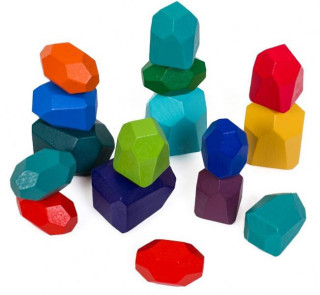 Drevená farebná väz - Kamene