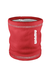 Detský fleecový nákrčník červený (Lienky) veľ. S Wamu