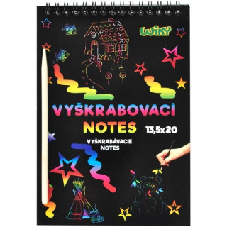 Škrabací notes dúhový 12 listov