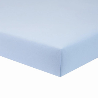 Detské prestieradlo do postieľky Zája jednofarebné Soft Blue Esito 60 x 120 cm