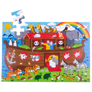 Podlahové puzzle Noemova archa 48 dielikov Bigjigs Toys