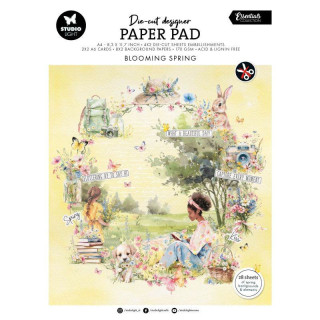 Kreatívny blok s výsekami Studio Light "Blooming Spring", A4, 28 l. - Rozkvitnutá jar
