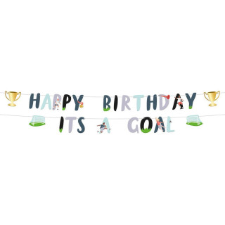 Baner závesný "Happy Birthday It´s a Goal", 1,5 m