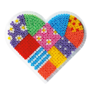 Podložka na zažehľovacie korálky Srdce MINI Hama