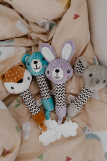 Pískatko / hryzátko plyš 25 cm 0 m+ Babyted