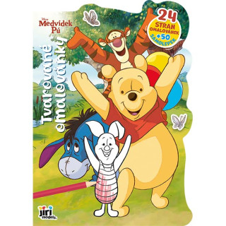 Tvarované omaľovánky Macko Pú