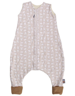 Merino spací vak zajac béžový s nožičkami