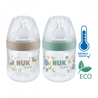 For Nature fľaša s kontrolou teploty 150 ml Nuk