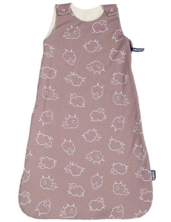 Merino spací vak so zipsom na boku ovečky hnedej