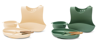 Detská silikónová jedálenská súprava New Baby