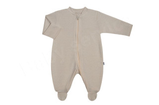 Kombinéza na zips Vlnky smotanová Česká výroba Babyservice