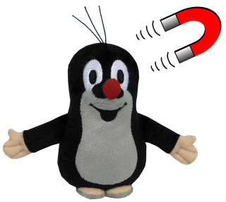 Krtko 10 cm, plyšová hračka s magnetom