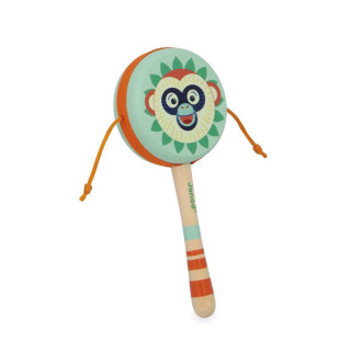 Drevený hudobný nástroj ručný bubienok Janod Gioia